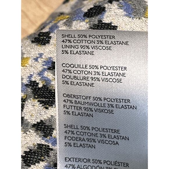 Maeve Anthropologie Leopard Jacquard Skirt Womens Small Lined Pencil Straight - Picture 6 of 9